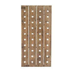 Range-bouteilles mural rustique en bois marron - Olivia & May