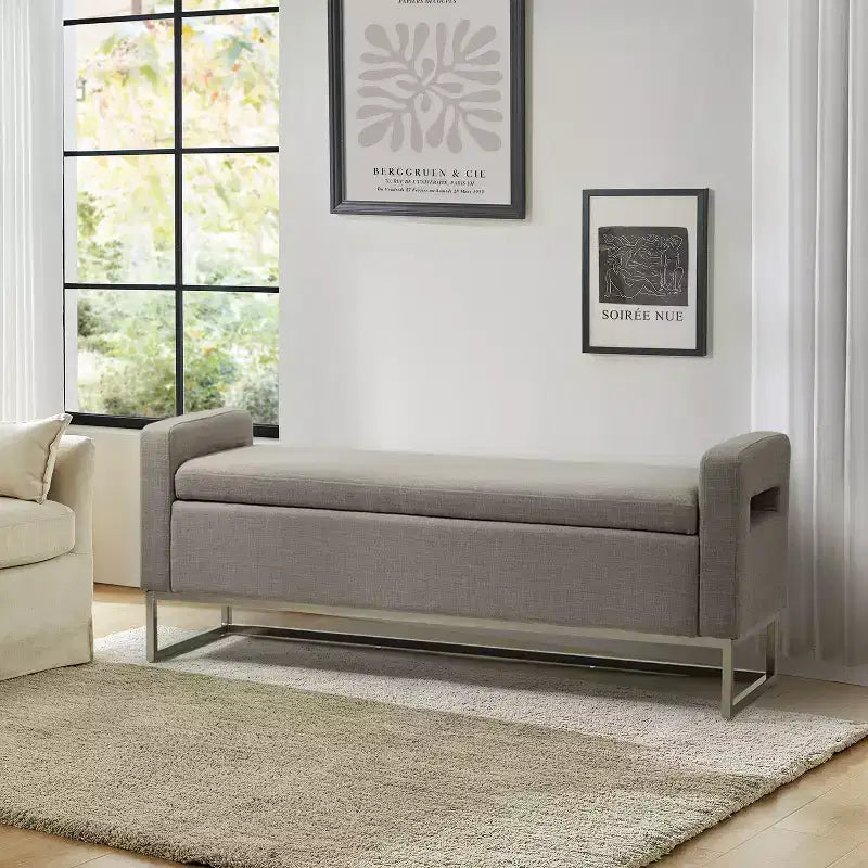 Banc de rangement large Jorge 59.1 | ART OF LIVING DESIGNS