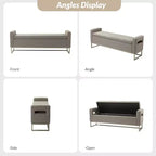 Banc de rangement large Jorge 59.1 | ART OF LIVING DESIGNS