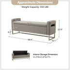 Banc de rangement large Jorge 59.1 | ART OF LIVING DESIGNS