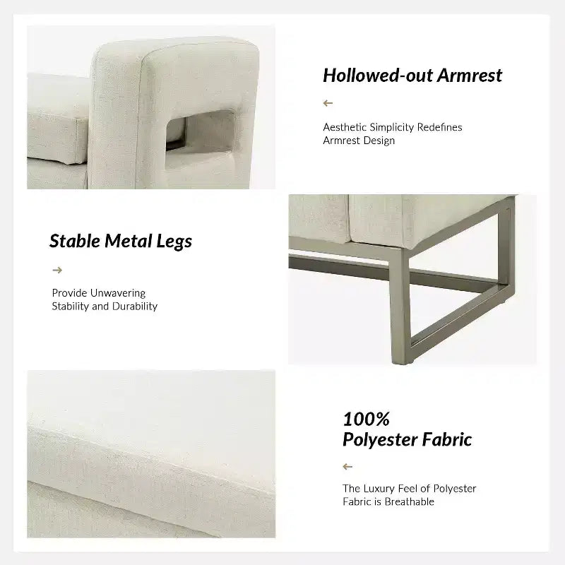 Banc de rangement large Jorge 59.1 | ART OF LIVING DESIGNS