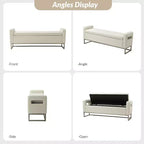 Banc de rangement large Jorge 59.1 | ART OF LIVING DESIGNS