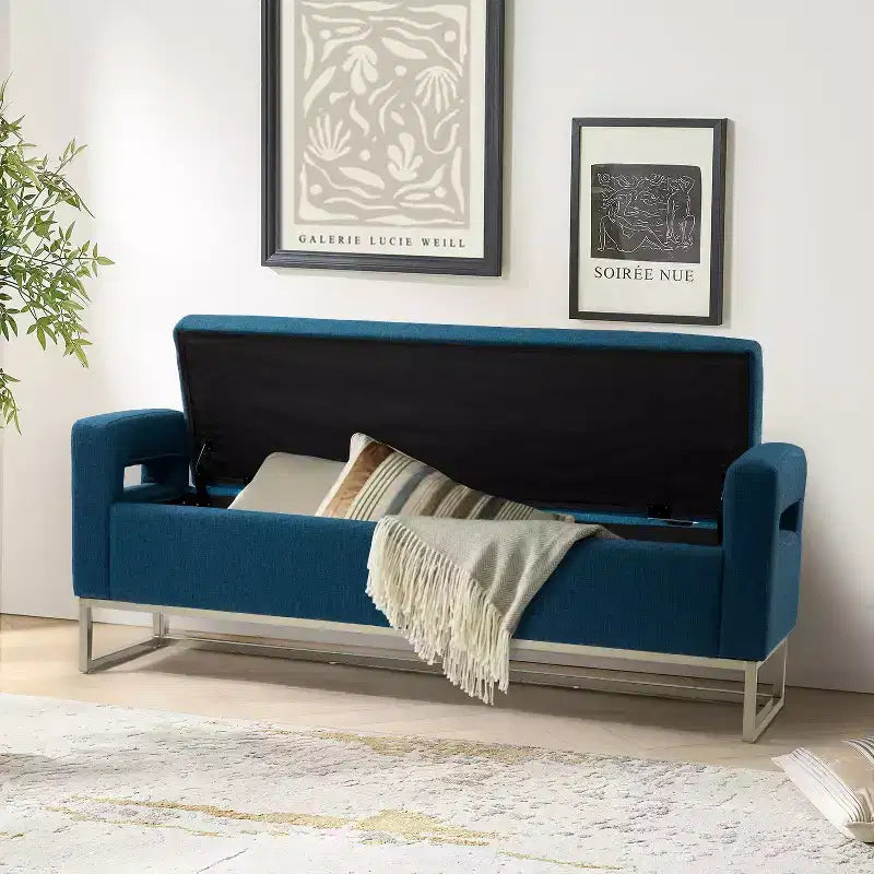 Banc de rangement large Jorge 59.1 | ART OF LIVING DESIGNS
