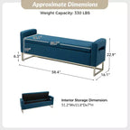 Banc de rangement large Jorge 59.1 | ART OF LIVING DESIGNS