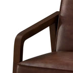 Yaheetech Fauteuil d'appoint moderne en similicuir avec accoudoirs