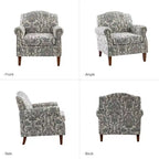 Lot de 2 fauteuils confortables Giampiero pour salon avec garnitures cloutées | ART OF LIVING DESIGNS