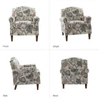 Lot de 2 fauteuils confortables Giampiero pour salon avec garnitures cloutées | ART OF LIVING DESIGNS