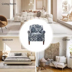 Lot de 2 fauteuils confortables Giampiero pour salon avec garnitures cloutées | ART OF LIVING DESIGNS