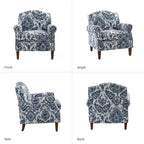 Lot de 2 fauteuils confortables Giampiero pour salon avec garnitures cloutées | ART OF LIVING DESIGNS