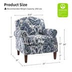 Lot de 2 fauteuils confortables Giampiero pour salon avec garnitures cloutées | ART OF LIVING DESIGNS