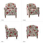 Lot de 2 fauteuils confortables Giampiero pour salon avec garnitures cloutées | ART OF LIVING DESIGNS