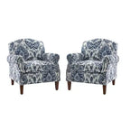 Lot de 2 fauteuils confortables Giampiero pour salon avec garnitures cloutées | ART OF LIVING DESIGNS