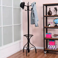 Costway Metal Coat Hat Rack Organizer Clothes Hanger Hooks Tree Stand Umbrella Holder