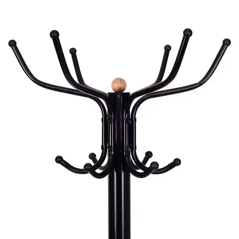 Costway Portemanteau en métal avec crochets, support pour vêtements et porte-parapluie