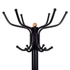 Costway Portemanteau en métal avec crochets, support pour vêtements et porte-parapluie