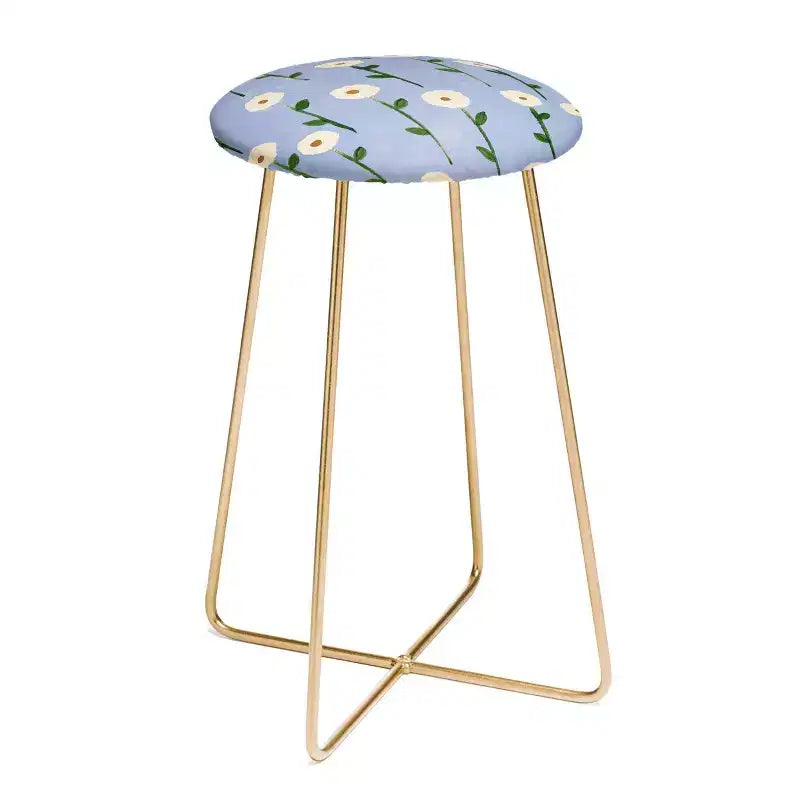 Tabouret de bar à hauteur de comptoir Reves et Histoires Cute Little Flowers - Deny Designs