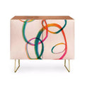 ThirtyOne Illustrations Love and Aberration Gold Legged Credenza - Deny Designs