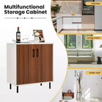 Buffet de cuisine Costway à 2 portes avec étagère réglable