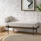 Banc d'entrée Higinio avec coussin amovible | ART OF LIVING DESIGNS