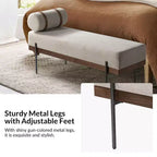 Banc d'entrée Higinio avec coussin amovible | ART OF LIVING DESIGNS