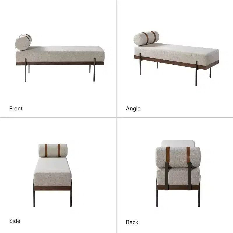 Banc d'entrée Higinio avec coussin amovible | ART OF LIVING DESIGNS
