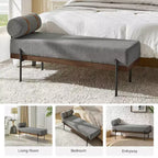 Banc d'entrée Higinio avec coussin amovible | ART OF LIVING DESIGNS