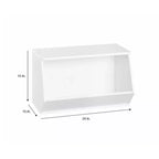 ClosetMaid KidSpace Angled Toy Organizer, White - ClosetMaid
