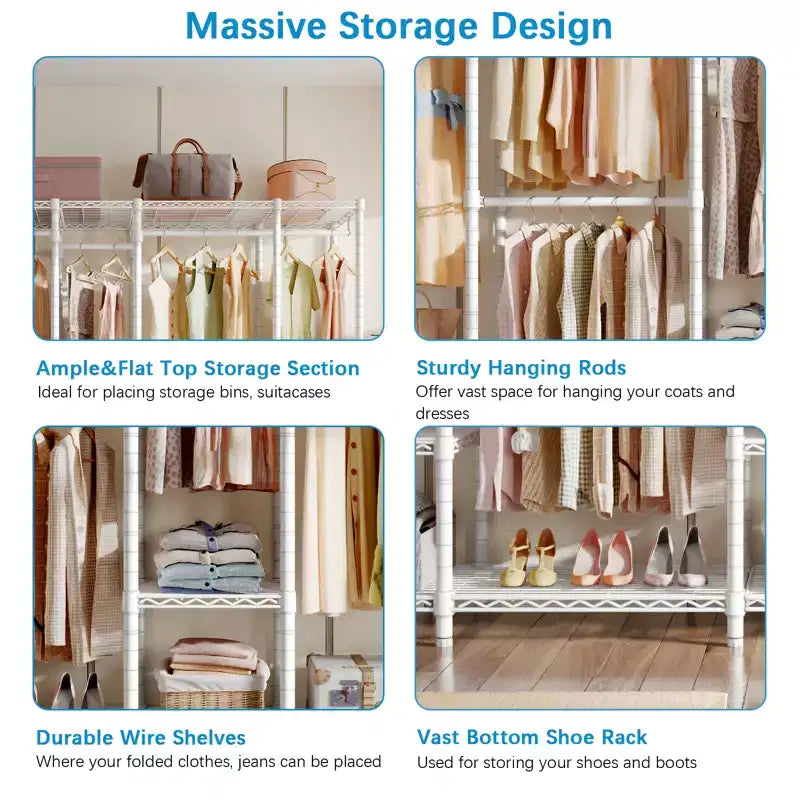 Armoire de rangement portable VIPEK V50 très grande, penderie de rangement robuste, charge maximale de 590 kg