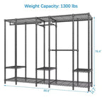 Armoire de rangement portable VIPEK V50 très grande, penderie de rangement robuste, charge maximale de 590 kg