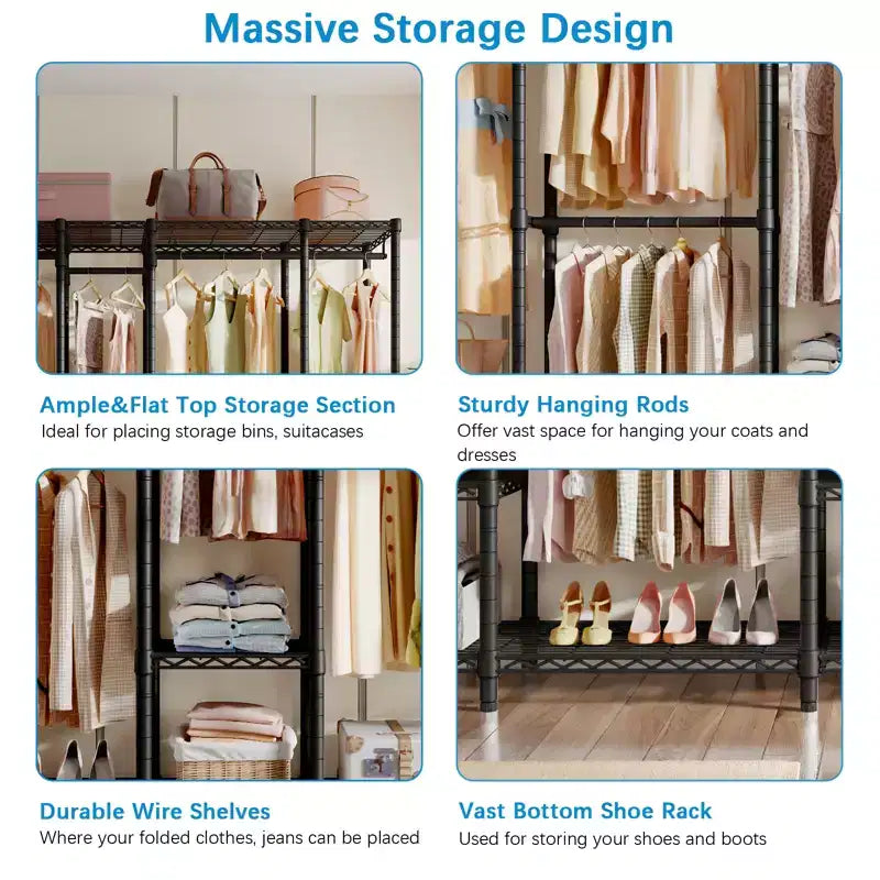 Armoire de rangement portable VIPEK V50 très grande, penderie de rangement robuste, charge maximale de 590 kg
