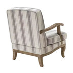Fauteuil Rinaldo de style campagnard avec accoudoirs en bois massif pour salon, salle de détente, chambre à coucher, lot de 2 | ART OF LIVING DESIGNS