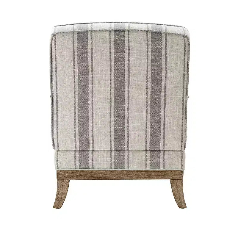 Fauteuil Rinaldo de style campagnard avec accoudoirs en bois massif pour salon, salle de détente, chambre à coucher, lot de 2 | ART OF LIVING DESIGNS