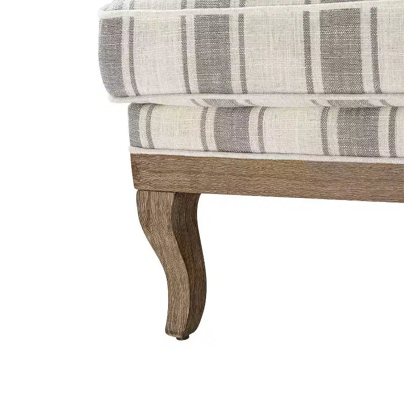 Fauteuil Rinaldo de style campagnard avec accoudoirs en bois massif pour salon, salle de détente, chambre à coucher, lot de 2 | ART OF LIVING DESIGNS