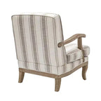 Fauteuil Rinaldo de style campagnard avec accoudoirs en bois massif pour salon, salle de détente, chambre à coucher, lot de 2 | ART OF LIVING DESIGNS