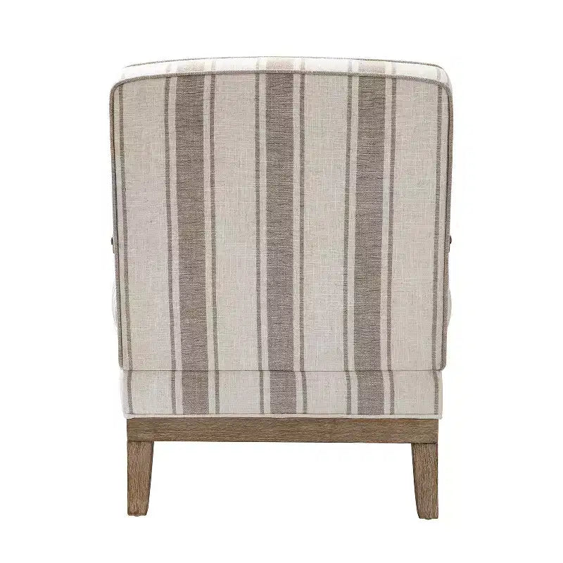 Fauteuil Rinaldo de style campagnard avec accoudoirs en bois massif pour salon, salle de détente, chambre à coucher, lot de 2 | ART OF LIVING DESIGNS