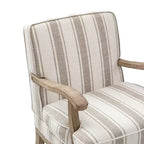 Fauteuil Rinaldo de style campagnard avec accoudoirs en bois massif pour salon, salle de détente, chambre à coucher, lot de 2 | ART OF LIVING DESIGNS