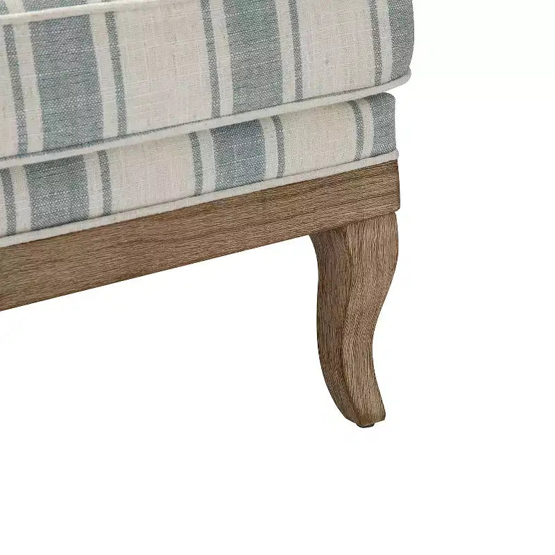 Fauteuil Rinaldo de style campagnard avec accoudoirs en bois massif pour salon, salle de détente, chambre à coucher, lot de 2 | ART OF LIVING DESIGNS