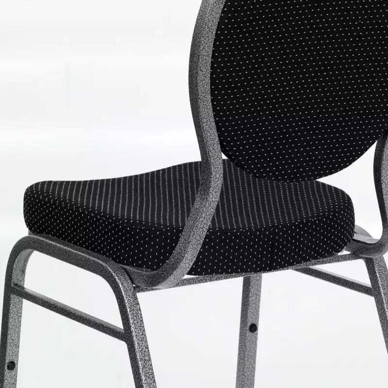 Lot de 4 chaises de banquet empilables Emma and Oliver à dossier goutte d'eau