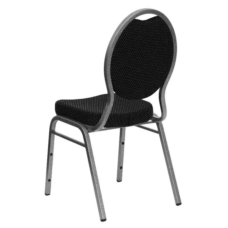 Lot de 4 chaises de banquet empilables Emma and Oliver à dossier goutte d'eau