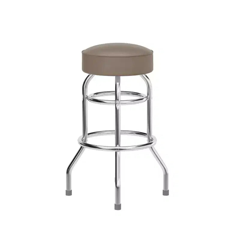 Emma et Oliver - Lot de 2 tabourets de bar chromés à double anneau