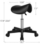 Tabouret à roulettes Yaheetech, siège de selle, chaise de salon hydraulique réglable
