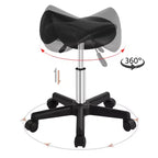 Tabouret à roulettes Yaheetech, siège de selle, chaise de salon hydraulique réglable