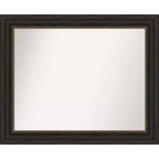 Amanti Art Accent Bronze Non-Beveled Bathroom Wall Mirror