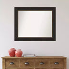 Miroir mural de salle de bain Amanti Art Accent Bronze sans biseau