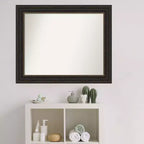 Miroir mural de salle de bain Amanti Art Accent Bronze sans biseau