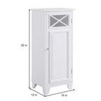 Meuble Colonne Fin Indépendant Dawson de Teamson Home, Blanc