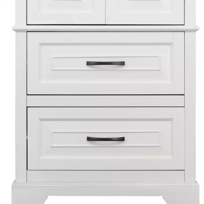 Teamson Home St. James – Armoire de rangement en bois avec 2 portes et 2 tiroirs