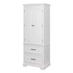 Teamson Home St. James – Armoire de rangement en bois avec 2 portes et 2 tiroirs