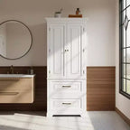 Teamson Home St. James – Armoire de rangement en bois avec 2 portes et 2 tiroirs
