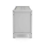 Banc de rangement pour enfants Martha Stewart : étagère de bibliothèque en bois pour salle de jeux pour enfants, coin lecture et organisateur de jouets avec bac en tissu